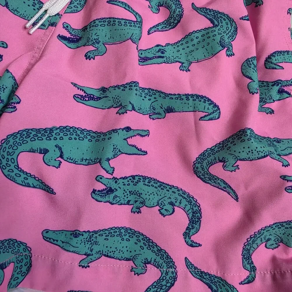 Chubbies The Glades Pink Alligator Print 5.5